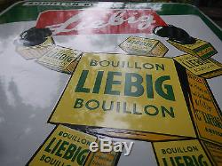 Bouillon Liebig plaque emaillee originale de 1956 rarisssme
