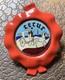 CECUR plaque émaillée logo radiateur voiture mascotte ancien 1920's