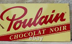 CHOCOLAT POULAIN, très grande enseigne Poulain, grand panneau publicitaire, 2,61 m