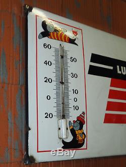 COFRANC Plaque émaillée bon état avec Thermomètre Emaillerie Alsacienne Strasb