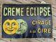 CREME ECLIPSE Cirage à la Cire ancienne tole no Plaque émaillée illustrée
