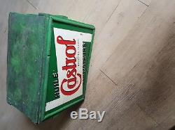 Caisse bidon huile box oil can tin oil CASTROL 1930