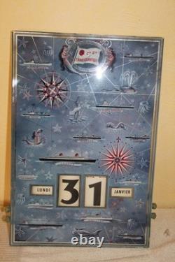 Calendrier Perpétuel, Cie Gle Transatlantique, Gerrer Mulhouse 1969. R Bouvard