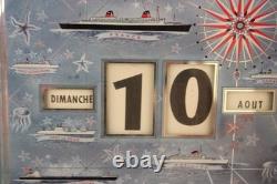 Calendrier Perpétuel, Cie Gle Transatlantique, Gerrer Mulhouse 1969. R Bouvard