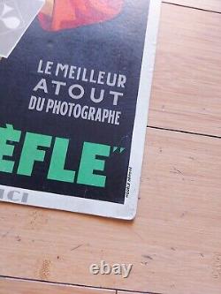 Carton Lithographie Plaque Papier Photo, As De Trefle, Signe Sepo