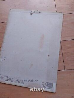 Carton Lithographie Plaque Papier Photo, As De Trefle, Signe Sepo