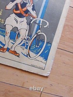 Carton Publicitaire Lithographie, Compteur Ed, Ami Des Cycliste (velo)