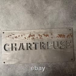 Chartreuse Plaque Publicitaire En Acier Dkp