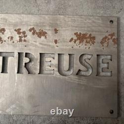 Chartreuse Plaque Publicitaire En Acier Dkp