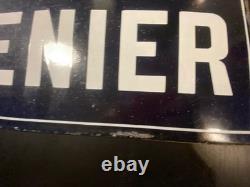 Chocolat MENIER Plaque Emaillée Recto Verso- Double FACE- 3550 cm