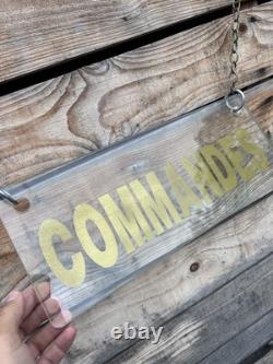 Commande Plaque en Verre 1960 Boulangerie Pâtisserie Chocolatier Publicitaire