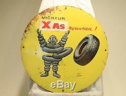 Conformateur ou plaque ronde en tôle peinte Michelin par Savignac