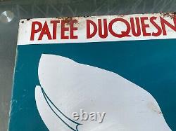 DEM Email Tôle Peinte Pâtée DUQUESNE Monfort Eure NO Plaque Émaillée