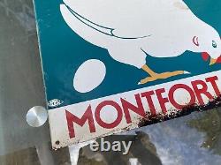 DEM Email Tôle Peinte Pâtée DUQUESNE Monfort Eure NO Plaque Émaillée