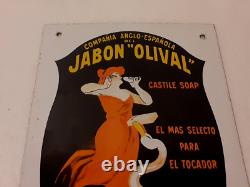De Cappiello Tres Rare Petite Plaque, Tôle Emaillee Pub Espagnole Datant De 1911