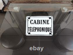 Décoration Ancienne Plaque Cabine Téléphonique