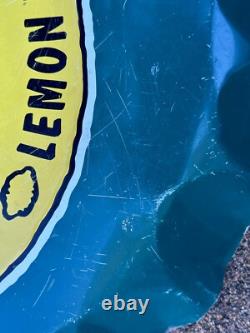 Deux Chiens Lemon Brew 1996 Enseigne Tappo Australien Original 57cm X 57cm