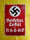 Emaillee Plaque Allemand 30x20 Cm