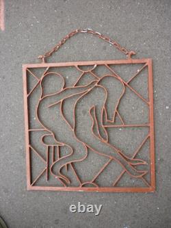 Enseigne De Maison Close En Fer Forge / 42 X 42,5 CM