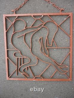 Enseigne De Maison Close En Fer Forge / 42 X 42,5 CM