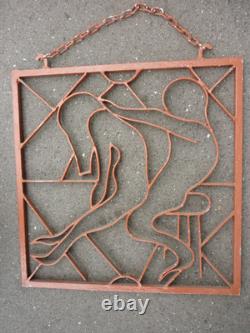 Enseigne De Maison Close En Fer Forge / 42 X 42,5 CM