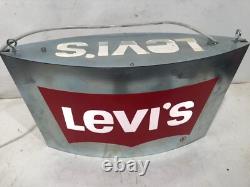 Enseigne Lumineuse Vintage Levis Publicité Original Signes Levi's Vieille