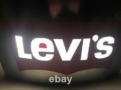 Enseigne Lumineuse Vintage Levis Publicité Original Signes Levi's Vieille