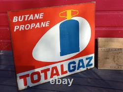 Enseigne Publicitaire Metallique Total Gaz