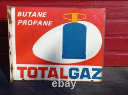 Enseigne Publicitaire Metallique Total Gaz