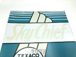 Enseigne Texaco Sky Chief Fabriqué En U. S. A. Étain 40 x 32
