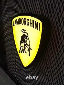 Enseigne au néon du logo Lamborghini Enseigne lumineuse pour votre garage