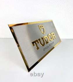 Enseigne métallique TUDOR relief enseigne concessionnaire exposant vintage
