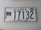 Etats Unis ALASKA 1968 License Plate plaque immatriculation VINTAGE
