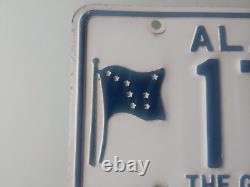 Etats Unis ALASKA 1968 License Plate plaque immatriculation VINTAGE