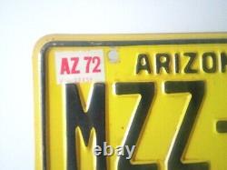 Etats Unis ARIZONA 69 License Plate plaque immatriculation VINTAGE