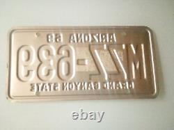 Etats Unis ARIZONA 69 License Plate plaque immatriculation VINTAGE