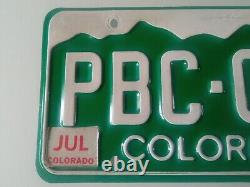 Etats Unis COLORADO 1987 License Plate plaque immatriculation VINTAGE