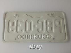 Etats Unis COLORADO 1987 License Plate plaque immatriculation VINTAGE