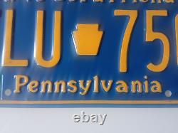 Etats Unis PENNSYLVIA 1985 License Plate plaque immatriculation VINTAGE