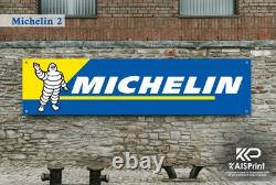 Garage Drapeau Bâche Banderole Pneus Marques Atelier Publicitaire 900 x 225 cm