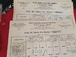 Garage Vintage Exceptionnel mallette de représentant HUILE VEEDOL 1926 avec
