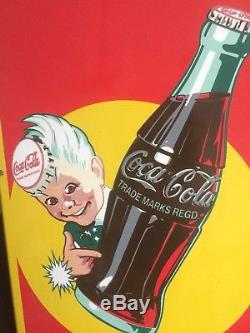 Grande Plaque Émaillée Coca Cola, Émaillerie Belge