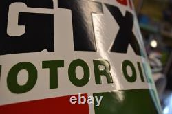 Grande plaque émaillée CASTROL GTX huile automobile emailschild 60 cm