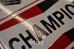 Grande plaque émaillée CHAMPION Bougie enamel sign emailschild