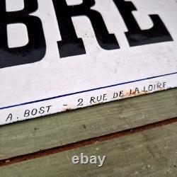 Grande plaque émaillée CHAUSSURES ENTRÉE LIBRE