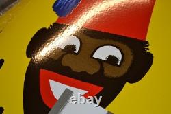 Grande plaque émaillée CHOCOLAT BANANIA alimentaire