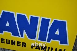 Grande plaque émaillée CHOCOLAT BANANIA alimentaire