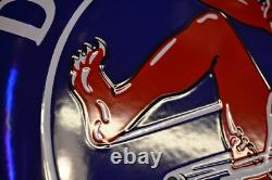 Grande plaque émaillée DIABOLINE essence enamel sign emailschild