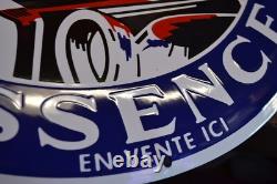 Grande plaque émaillée DIABOLINE essence enamel sign emailschild