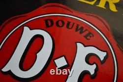 Grande plaque émaillée DOUWE EGBERTS 1753 café thé épicerie emailschilder